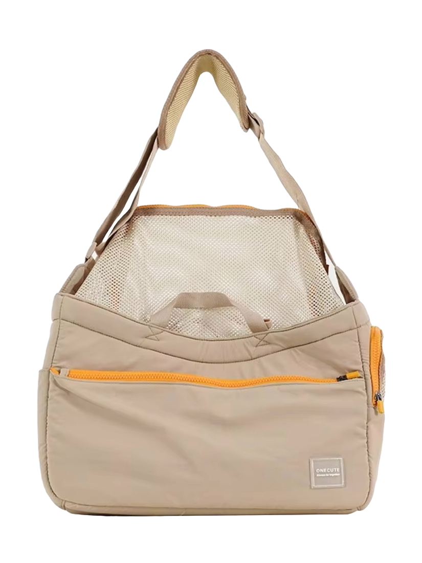 Sophisticated Comfort Sling Pet Carrier with Hands-Free Design